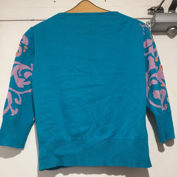 MICHAEL SIMON EMBELLISHED CARDIGAN SWEATERS SIZE L - Picture 4 of 8